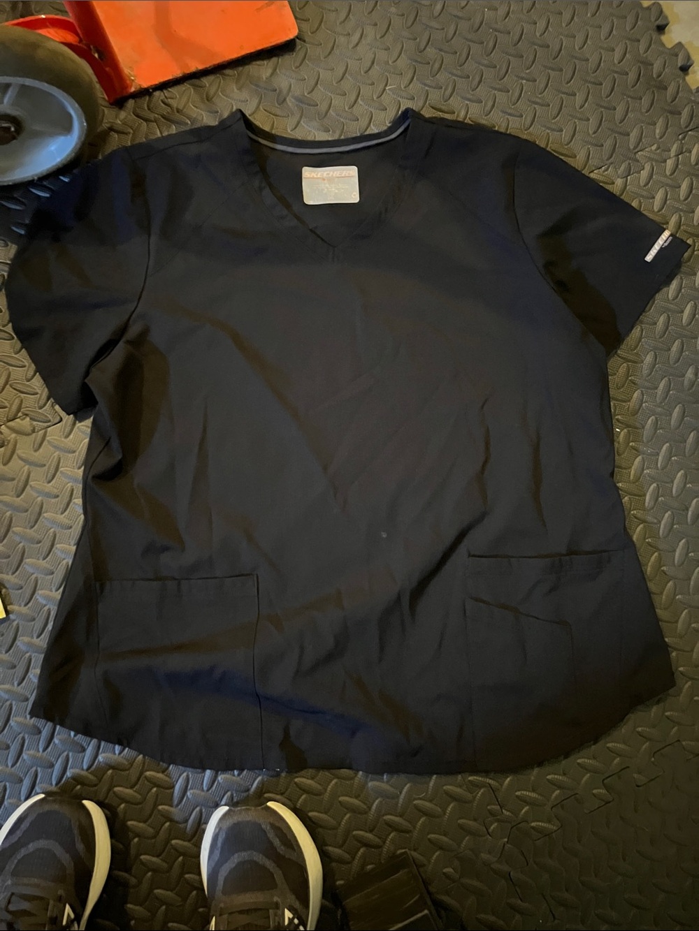 Skechers Women's Black V-Neck Scrub Top